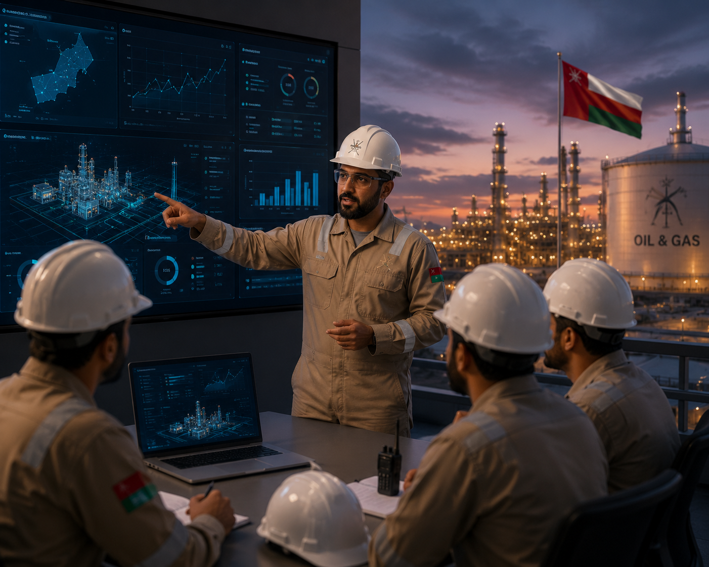 Industrial big data and digital twin oil and gas analytics