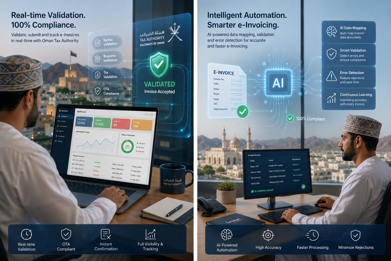 ERP integration and intelligent e-invoicing automation with ConvergeX